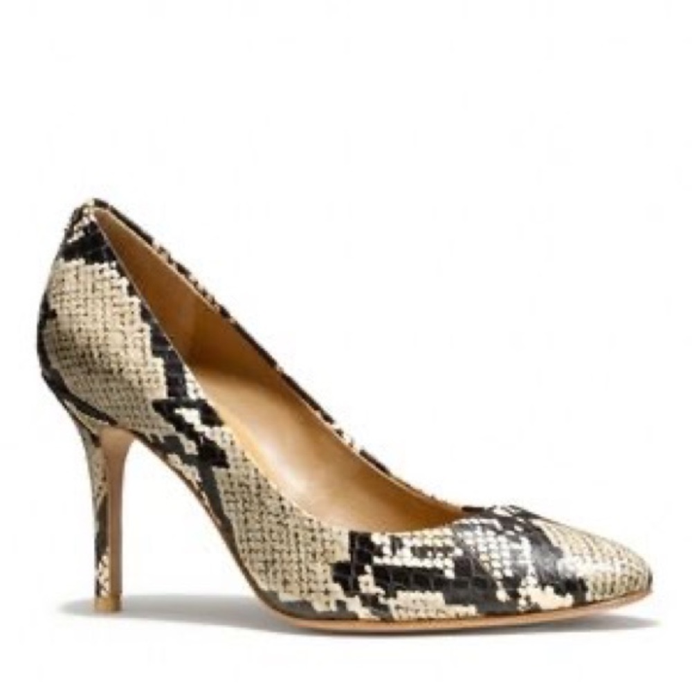 COACH Snakeskin Nala Heel